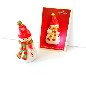 A Happy Little Snowman dated 2005 with Memory Card Hallmark‎ Christmas Ornament